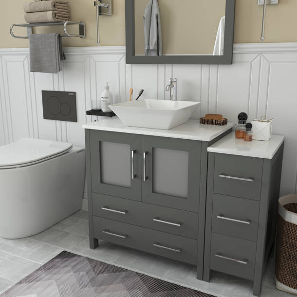 Wade Logan® Karson 30'' Free Standing Single Bathroom Vanity with